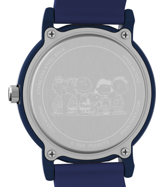 TW2V78600 Timex x Peanuts Just Beachy 36mm Silicone Strap Watch Caseback Image