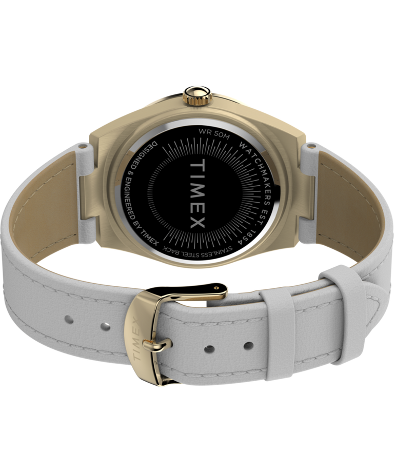 TW2V80500 Simone Multifunction 38mm Leather Strap Watch Caseback with Attachment Image