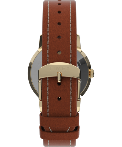 TW2V88800 Peanuts® x Timex Marlin® Hand-Wound Snoopy Tennis 34mm Leather Strap Watch Strap Image