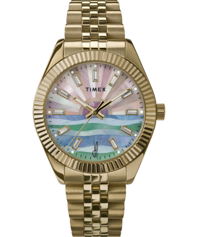 TW2V94900 Timex x Jacquie Aiche Sunrise 36mm Stainless Steel Bracelet Watch Primary Image