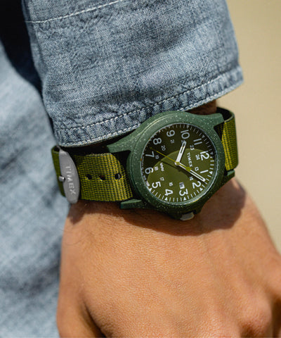 TW2V96000 Reclaim Ocean 40mm Recycled Fabric Strap Watch Primary Wrist Image