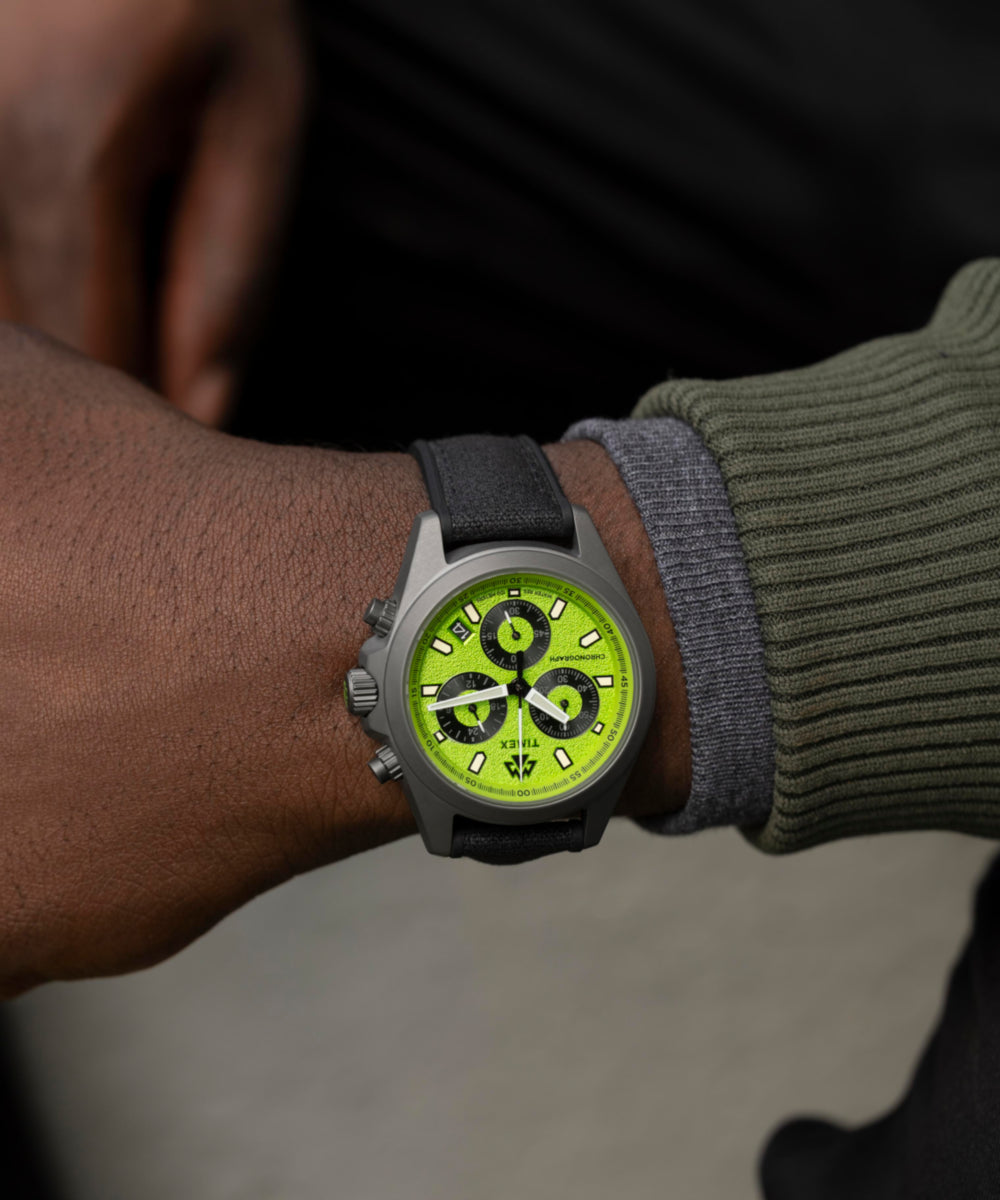 Expedition Field Chrono 43mm Recycled Mixed Materials Strap Watch