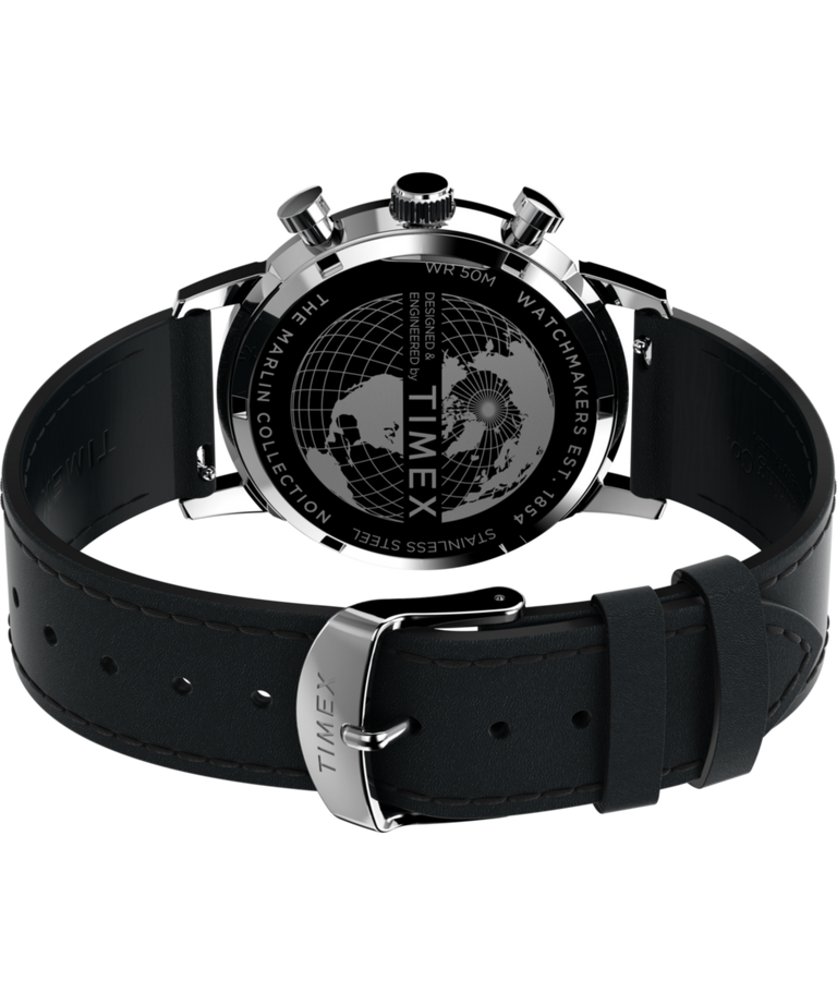 TW2W10300 Marlin® Chronograph Tachymeter 40mm Leather Strap Watch Caseback with Attachment Image