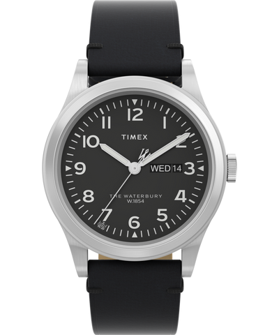 TW2W14700 Waterbury Traditional Day Date 39mm Leather Strap Watch Primary Image