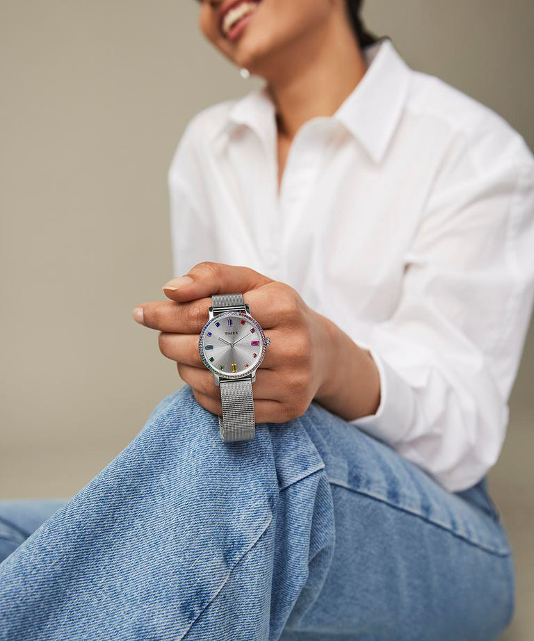 TW2W19100 Transcend 34mm Mesh Bracelet Watch Additional Image