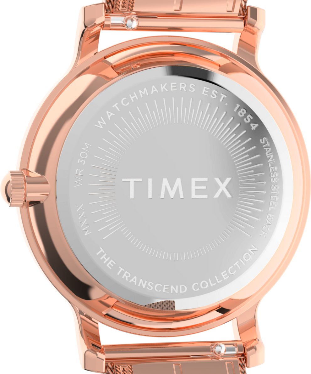 Transcend 34mm Mesh Bracelet Watch TW2W19200 Timex EU
