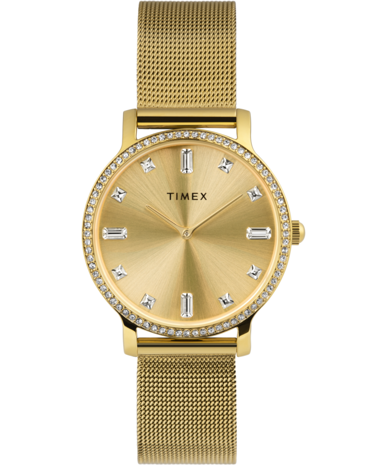 Yellow gold 2025 mesh watch