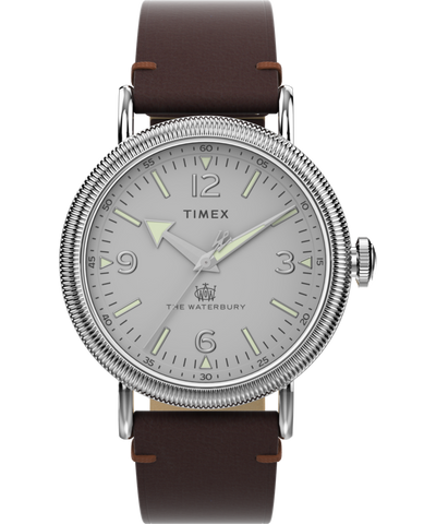 TW2W20300 Waterbury Standard Coin Edge 40mm Leather Strap Watch Primary Image