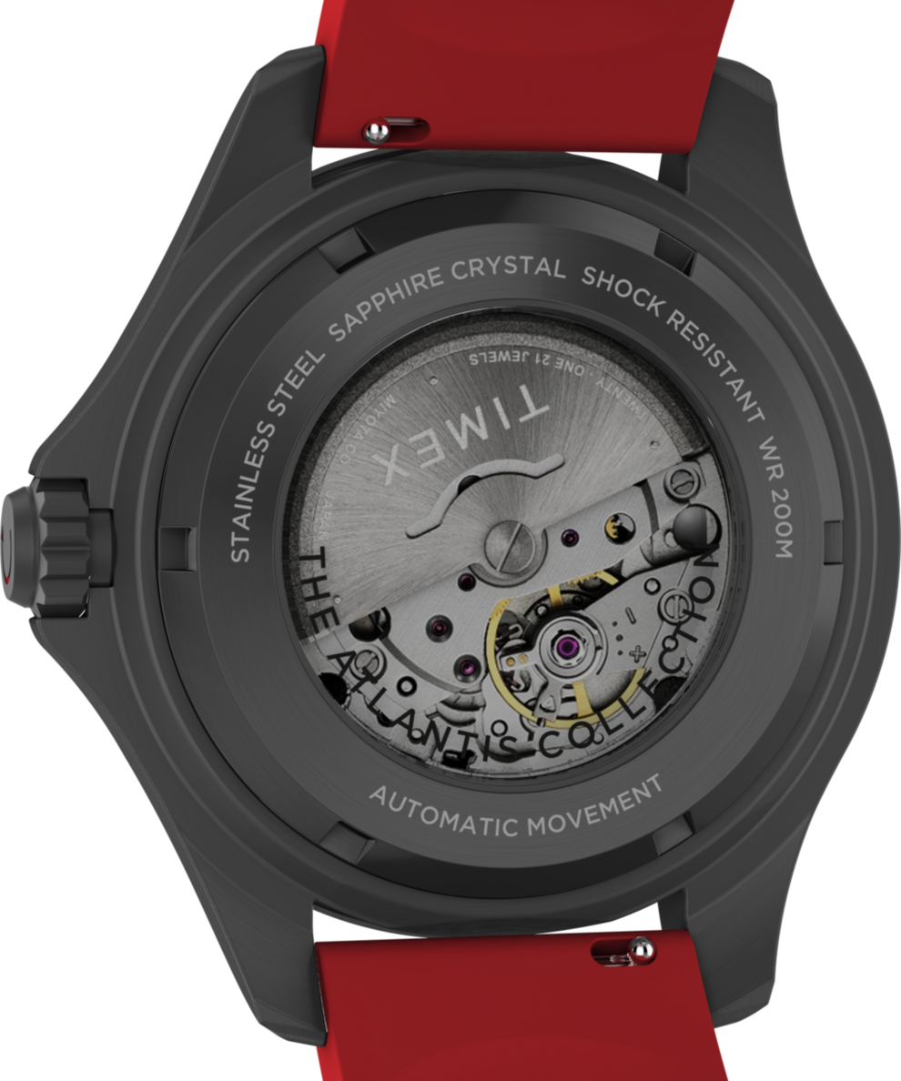 TW2W21000 Deepwater Tiburón Automatic 43mm Synthetic Rubber Strap Watch Caseback Image