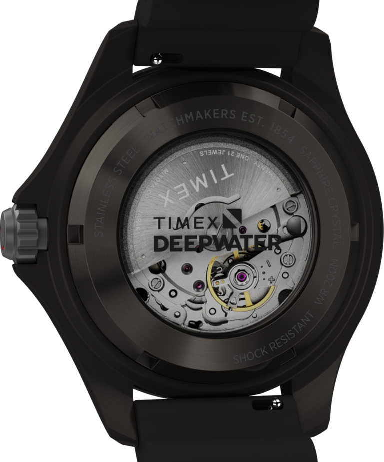 TW2W21100 Deepwater Tiburón Automatic 43mm Synthetic Rubber Strap Watch Caseback Image