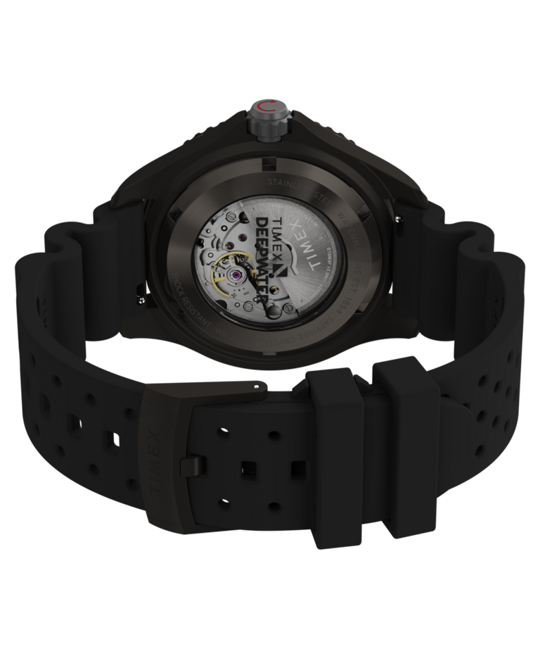 TW2W21100 Deepwater Tiburón Automatic 43mm Synthetic Rubber Strap Watch Caseback with Attachment Image