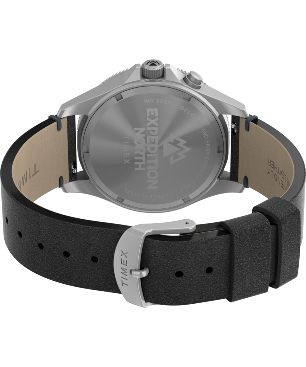 Expedition North Slack Tide 41mm Waxed Leather Strap Watch