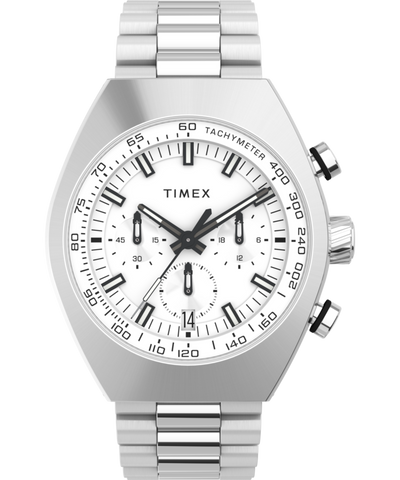 TW2W22200 Timex Legacy Tonneau Chronograph 42mm Stainless Steel Bracelet Watch Primary Image