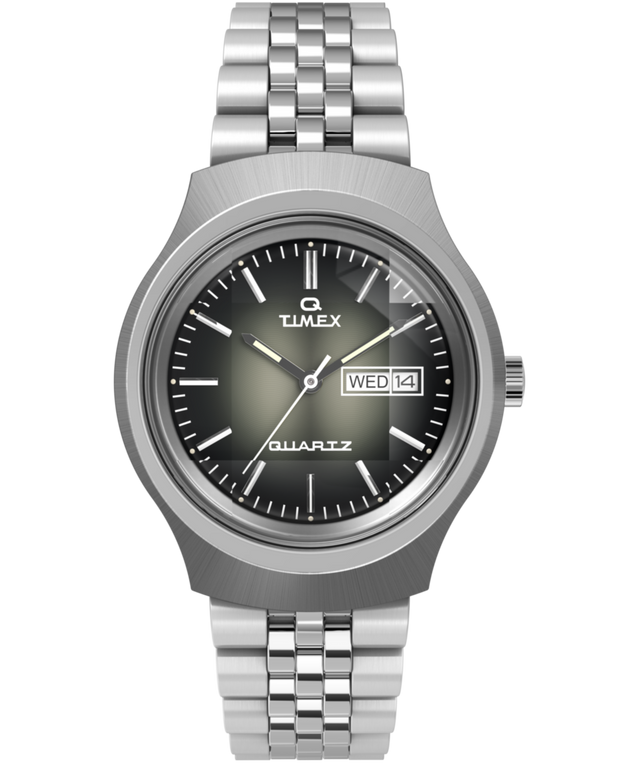 Q Timex Reissue D grad 38mm Stainless Steel Bracelet Watch