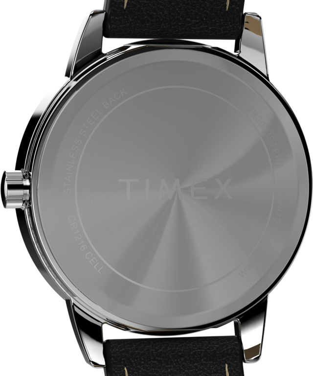 TW2W32500 Easy Reader 30mm Eco-Friendly Sustainable Strap Watch Caseback Image