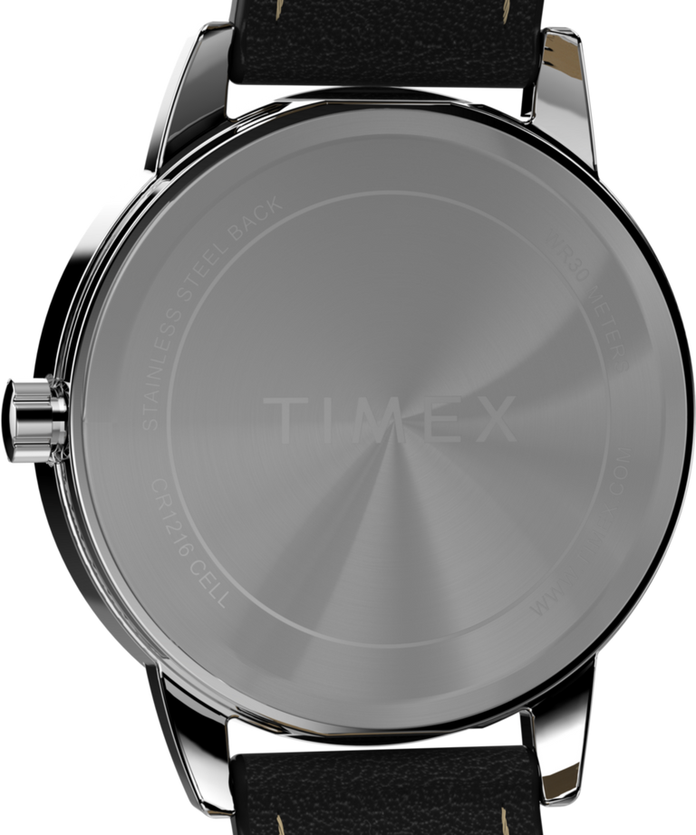 TW2W32500 Easy Reader 30mm Eco-Friendly Sustainable Strap Watch Caseback Image