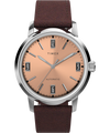 Marlin® Automatic 40mm Leather Strap Watch