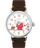 TW2W44300 Timex x Peanuts® Standard Thanksgiving 40mm Leather Strap Watch Primary Image