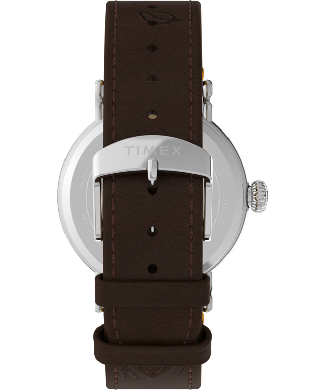 TW2W44300 Timex x Peanuts® Standard Thanksgiving 40mm Leather Strap Watch Strap Image
