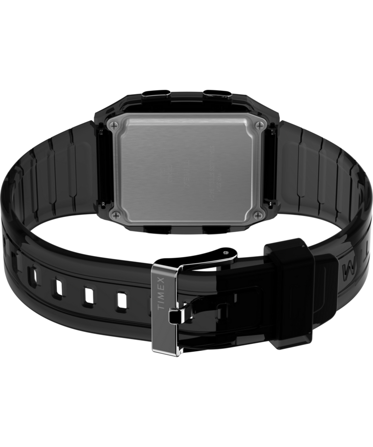 TW2W45000 Q Timex LCA 35mm Resin Strap Watch Caseback with Attachment Image