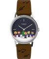 TW2W47200 Timex x Peanuts Marlin® Hand-Wound “The Gang Singing” 34mm Leather Strap Watch Primary Image