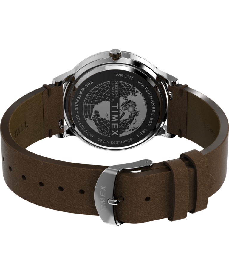 TW2W50600 Waterbury Classic 40mm Leather Strap Watch Caseback with Attachment Image