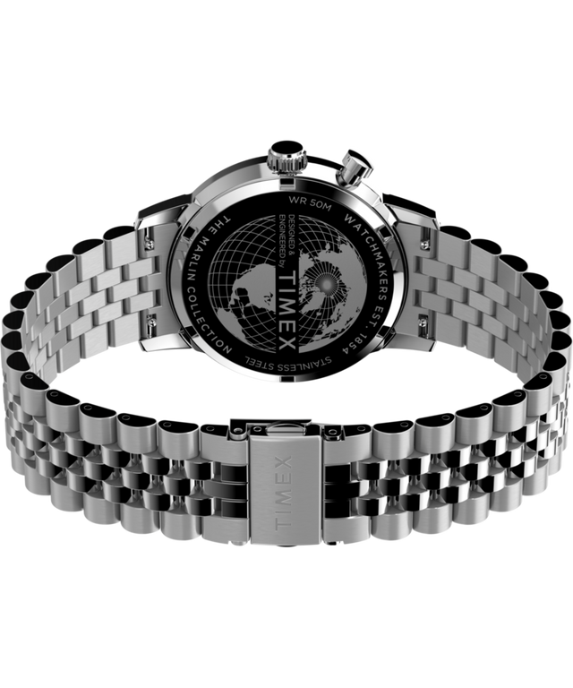 TW2W51300 Marlin® Moon Phase 40mm Stainless Steel Bracelet Watch Caseback with Attachment Image