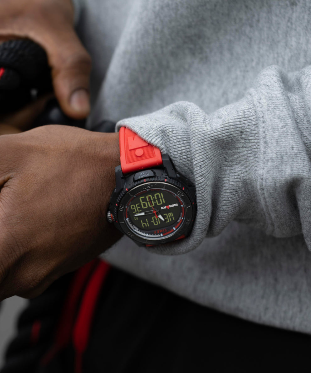 TIMEX® IRONMAN® Adrenaline Ana-digi PU Strap Watch
