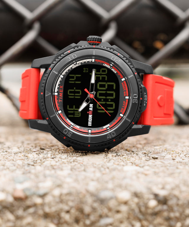 TW2W53700 TIMEX® IRONMAN® Adrenaline Ana-digi 46.5mm PU Strap Watch  Lifestyle 2 Image
