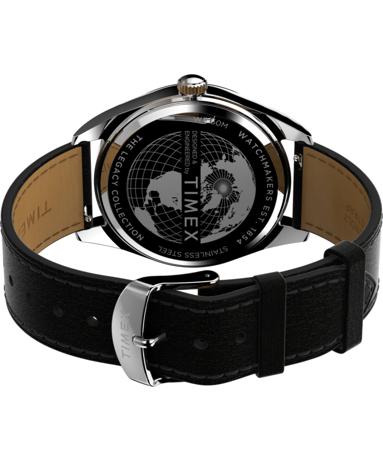 TW2W57400 Timex Legacy 41mm Leather Strap Watch  Caseback with Attachment Image