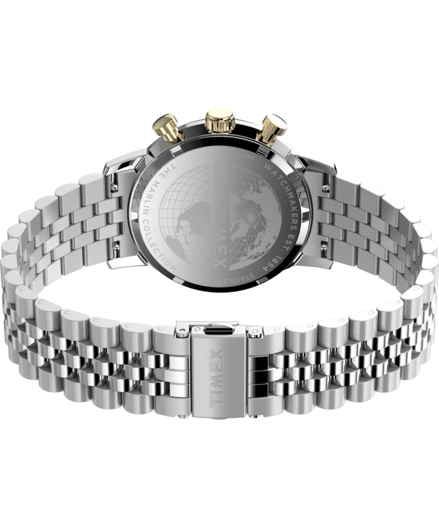TW2W60100 Marlin® Chronograph Tachymeter 40mm Stainless Steel Bracelet Watch  Caseback with Attachment Image