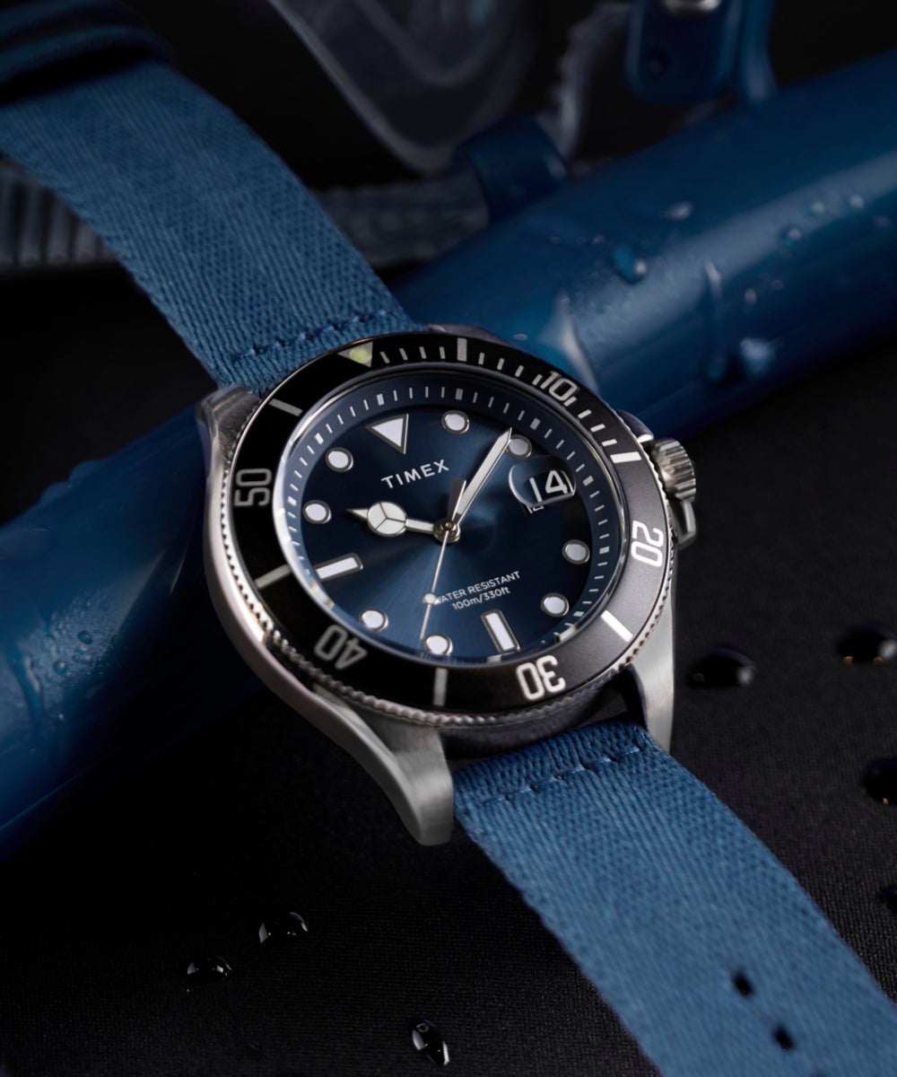 Harborside Coast 44mm Recycled Fabric Strap Watch - TW2W62700