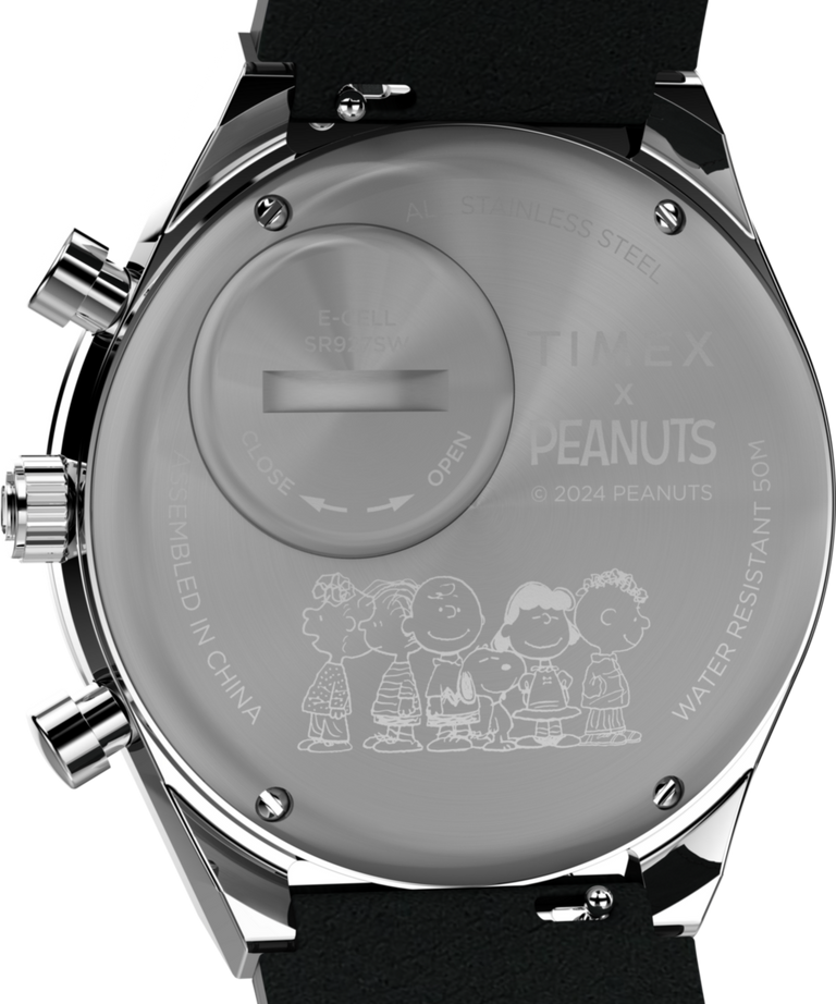 【新品未使用】SNOOPY TIMEX 時計 Q Timex Chronograph x Peanuts Snoopy 40mm Leather Strap