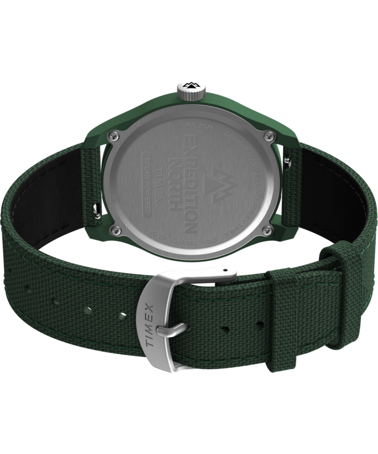 TW2W71000 Expedition Traprock Solar 40mm Eco-friendly Strap Watch   Caseback with Attachment Image
