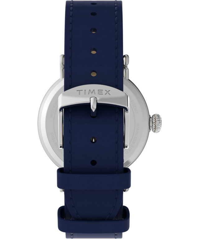 TW2W72700 Peanuts® x Timex Standard Pumpkin Patch 40mm Leather Strap Watch   Strap Image