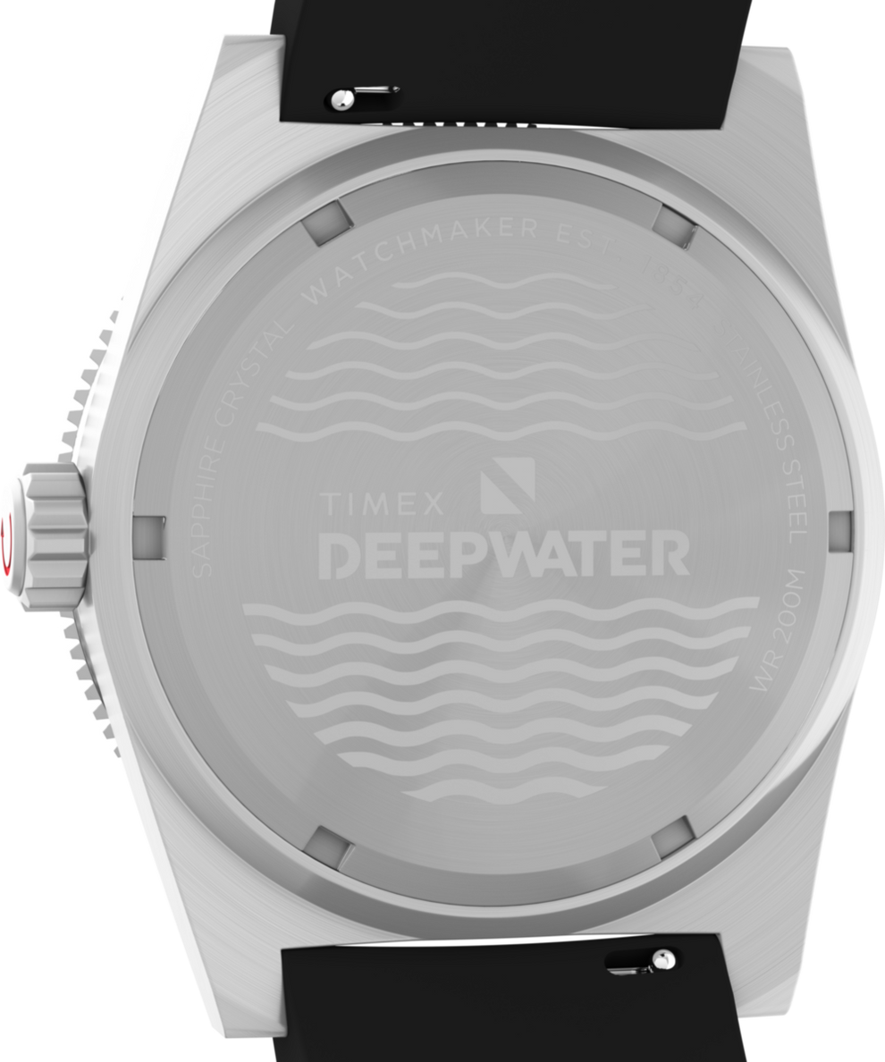 TW2W75000 Deepwater Reef 200 GMT 41mm Synthetic Rubber Strap Watch Caseback Image