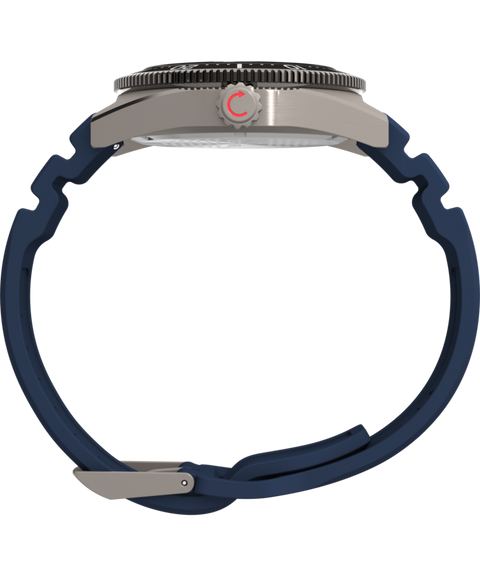 Montre Timex Deepwater Reef 200 GMT – Acier Inoxydable, Cadran Noir, 41 Mm, étanche 200m, Neuve