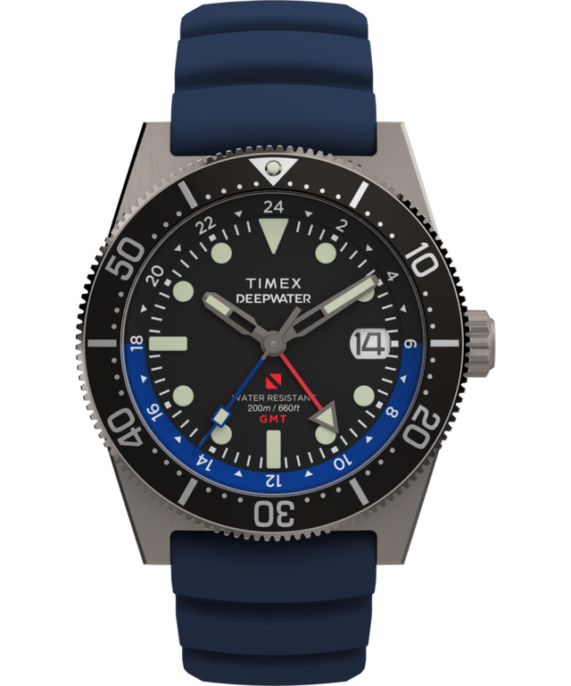 TW2W75100 Deepwater Reef 200 GMT 41mm Synthetic Rubber Strap Watch Primary Image