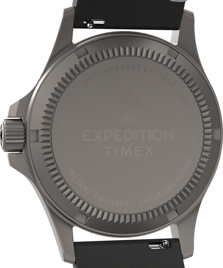 TW2W78200 Expedition Titanium 38mm Leather Strap Watch  Caseback Image