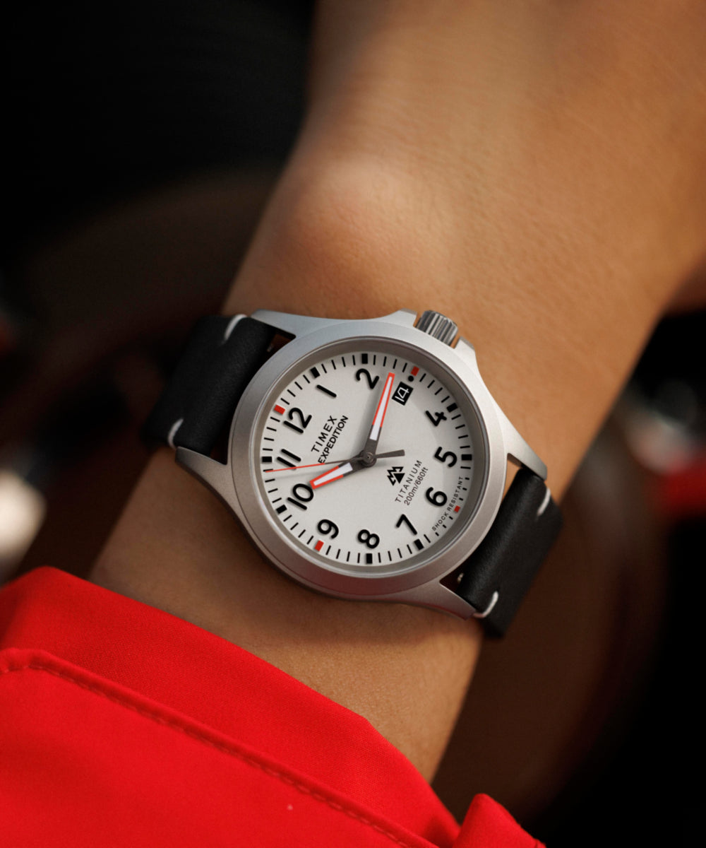 Expedition Titanium 38mm Leather Strap Watch - TW2W78200 | Timex EU