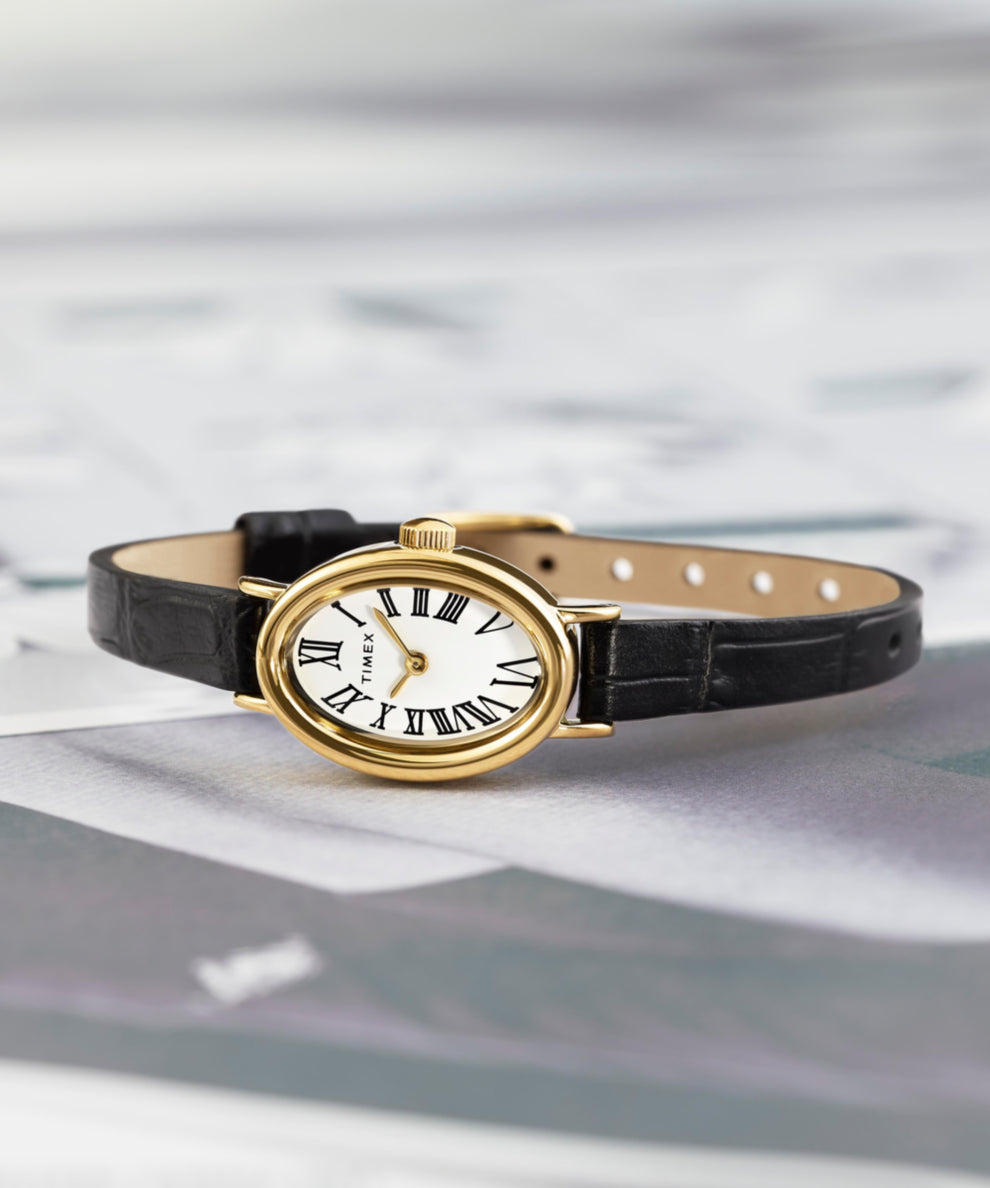 Cavatina 19mm Leather Strap Watch TW2W78300 Timex EU