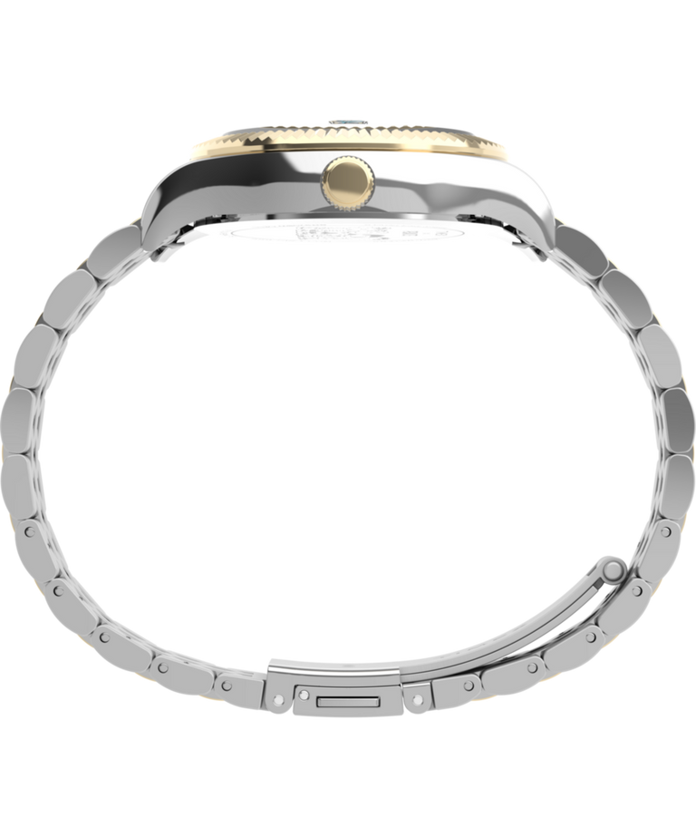 TW2W78800 Timex x Peanuts® Timex Legacy Bicycle 34mm Stainless Steel Bracelet Watch   Profile Image