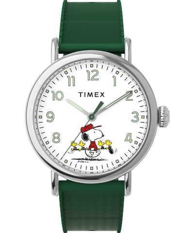 TW2W78900 Peanuts® x Timex Standard Golf 40mm Synthetic Rubber Strap Watch  Primary Image
