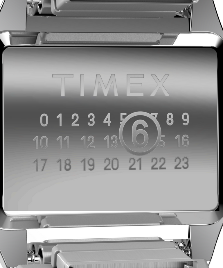 TW2W81300 Timex x MM6 20mm Stainless Steel Ring Watch - S/M Caseback Image