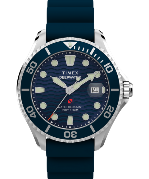 Deepwater Meridian 200 44mm Synthetic Rubber Strap Watch