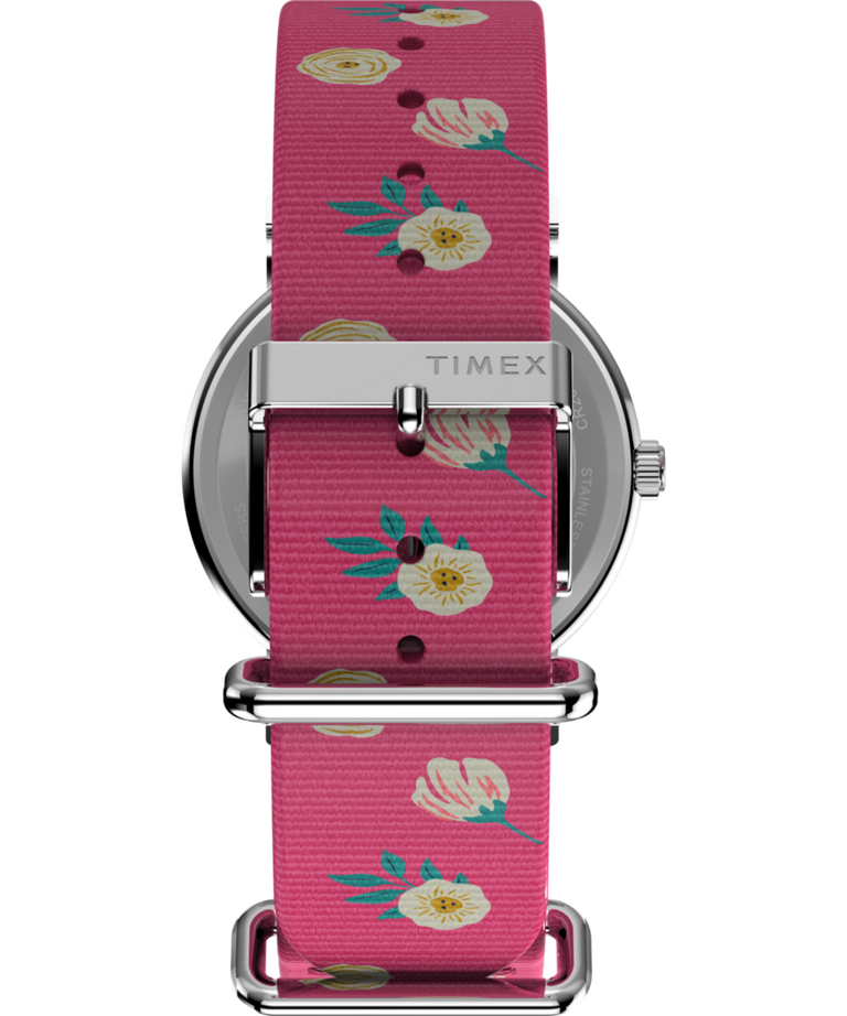 TW2W83100 Peanuts® x Timex Weekender Floral 38mm Fabric Strap Watch Strap Image