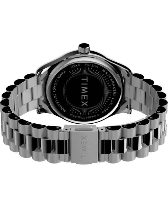 TW2W85300 Timex Legacy 34mm Stainless Steel Bracelet Watch Caseback with Attachment Image