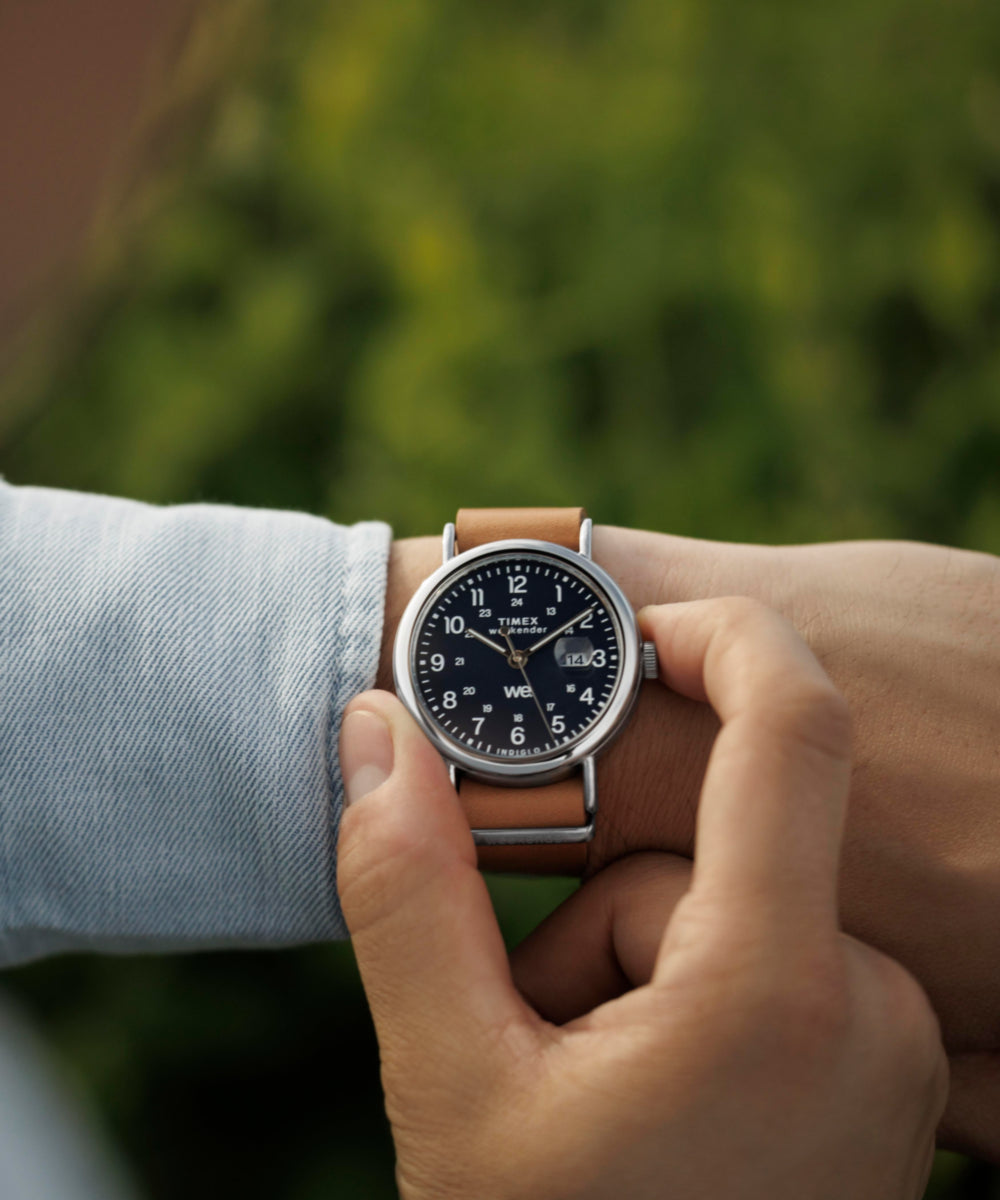 Weekender 40mm Leather Strap Watch - TW2W86800 | Timex EU