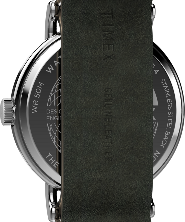 Weekender 40mm Leather Strap Watch TW2W87000 Timex EU