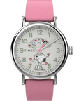 TW2W88900 Timex Standard x Peanuts Valentine's 40mm Leather Strap Watch Primary Image